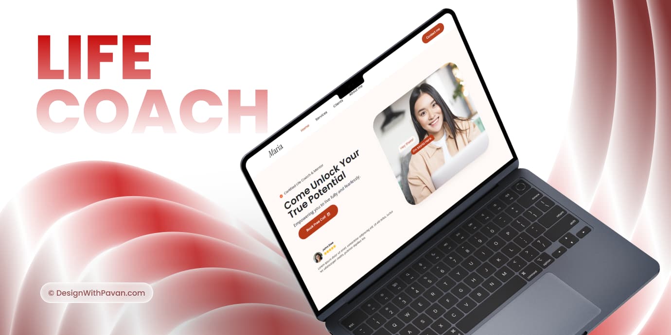 clemoweb portfolio client maria life coach showcase
